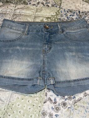Justice Girls Size 12 Denim Blue Jean Shorts